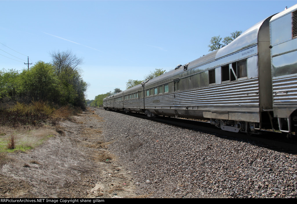 CBQ 9911A showing the cars of the wonderful train.