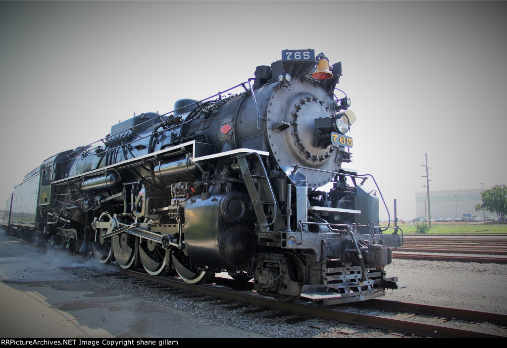 NKP 765 Waits for the weekend of Excursion.