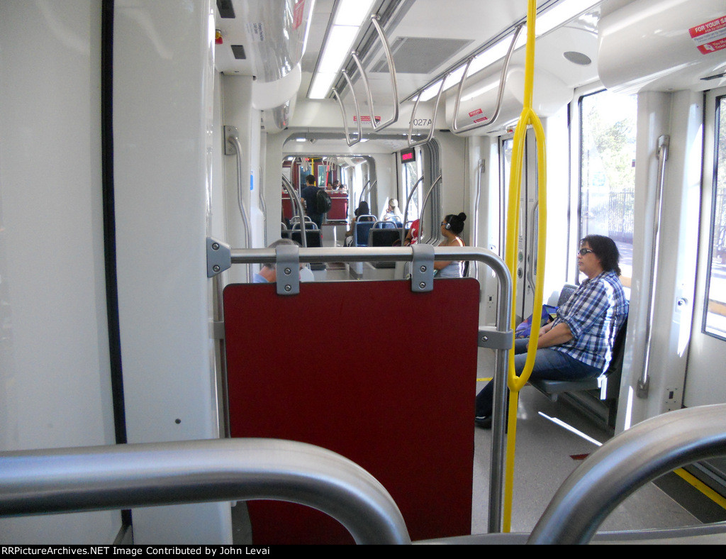 Interior of MTS Siemens LRV