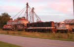 Sun setting on one of the coolest collection of rust buckets around