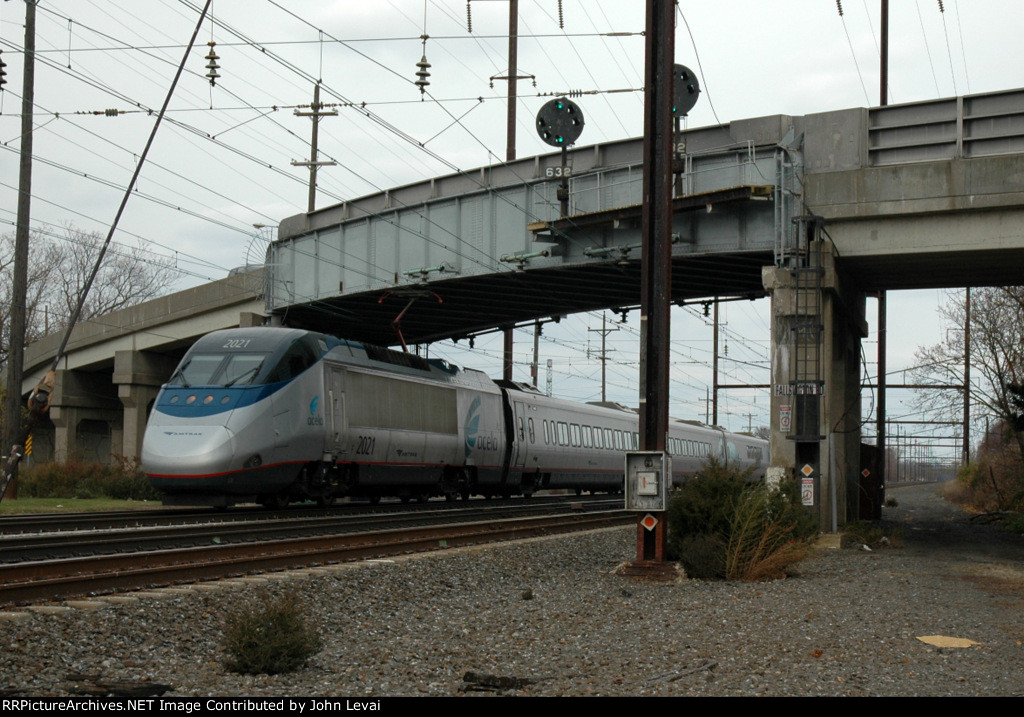 Acela Train # 2251 with dim headlights