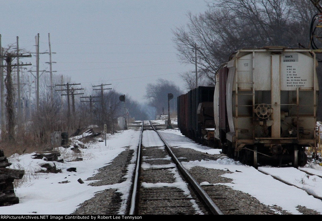 EVWR Track and Grain Hoppers