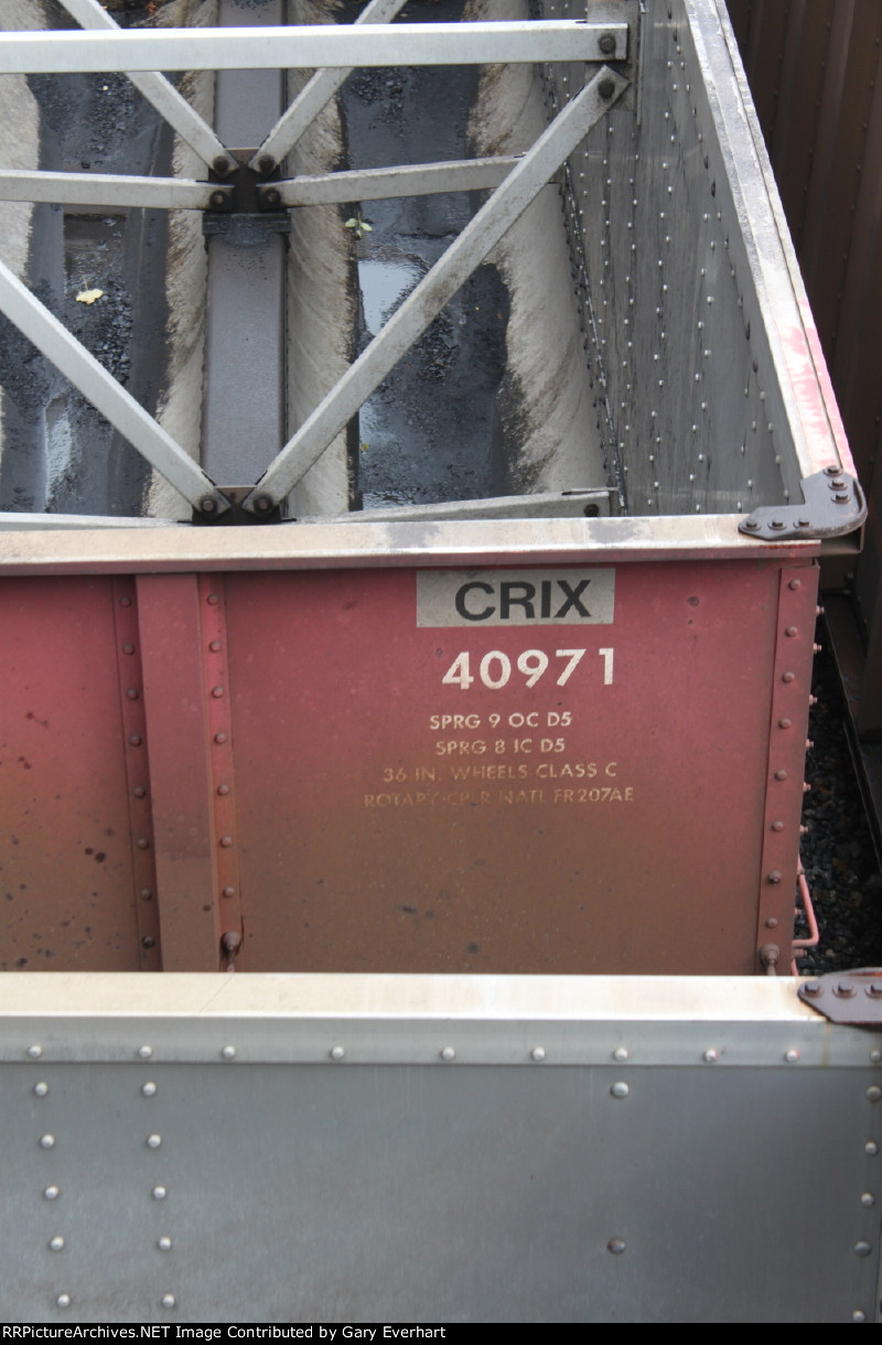 CRIX 40971 end close up - Citicorp Railmark Inc