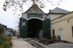 Passenger Coaches and Empty Ann Street Engine House waiting for the Best Friend to Return to Charleston