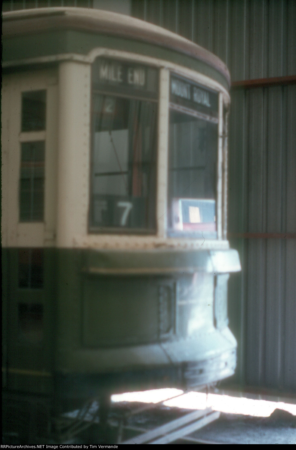 Montreal streetcar at Delson