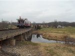 Christmas Caboose Under Dark Skies