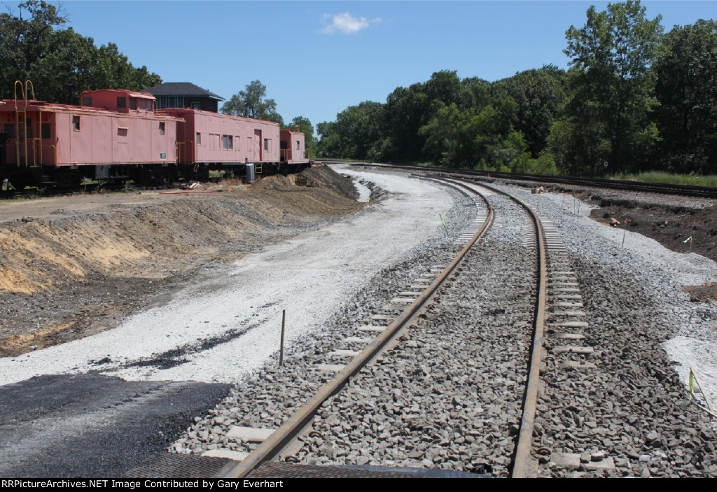 New track - view toward the east