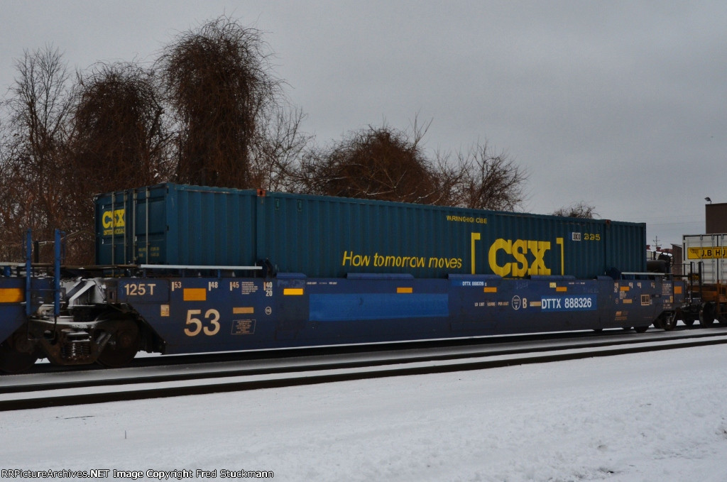DTTX 888326 is a former BRAN car. (Brandon Railroad)