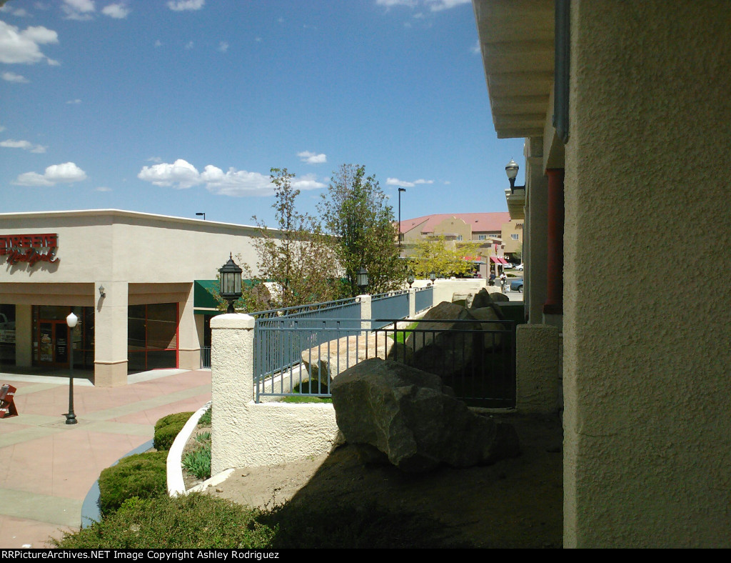 Hard to belive but there was a small yard here. 