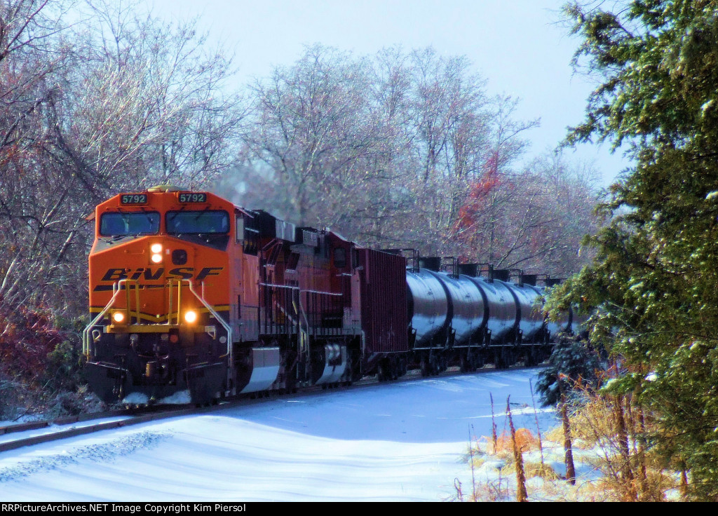 BNSF 5792 CSX Train K041 Crude Oil Empties