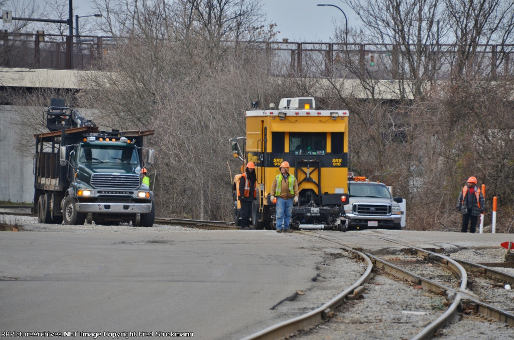 Backing to the crossing.