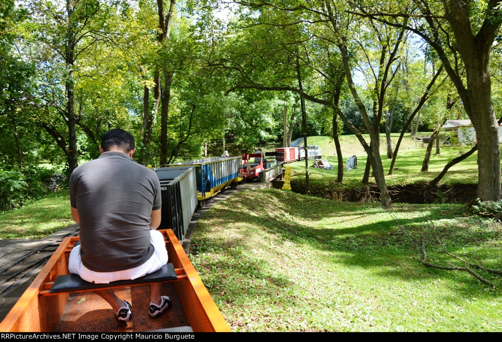 JV Train crossing the valley
