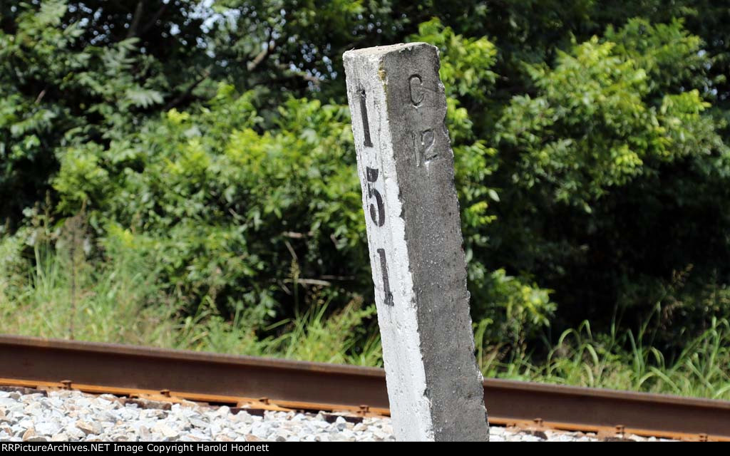 MP A 151.0 + C 12 = 12 miles from Contentnea Jct.