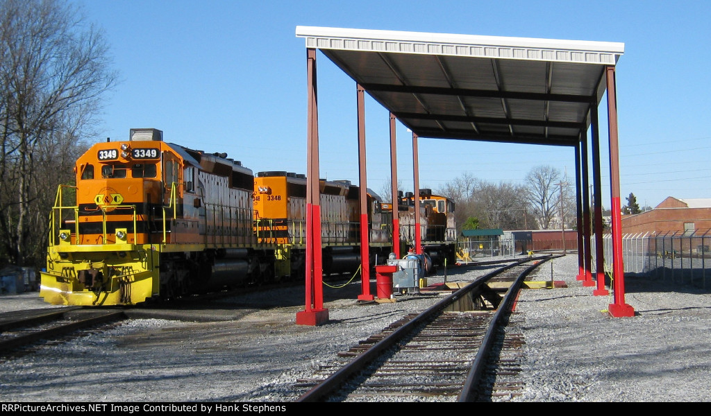 Shots of C&C-GSWR yard, headquarters and service area with road power