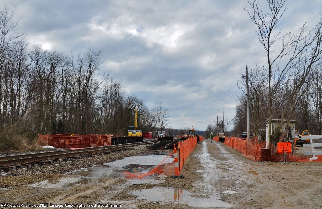 At the East end of Kent Yard.