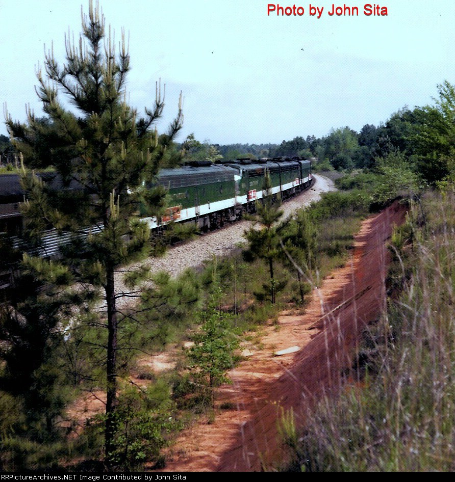 Southern Crescent, northbound, summer of 1976