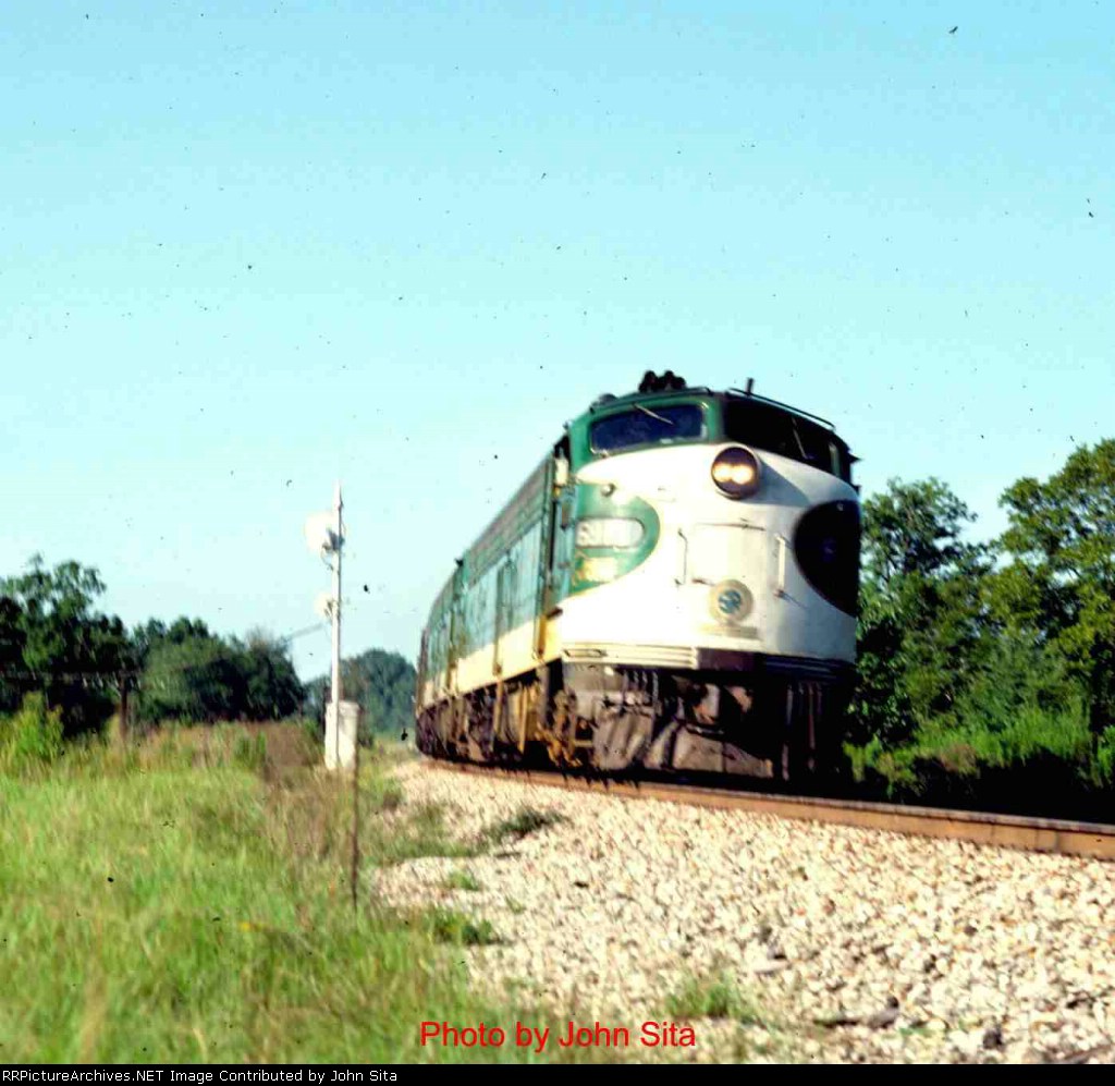 Southern Crescent, northbound, September, 1974