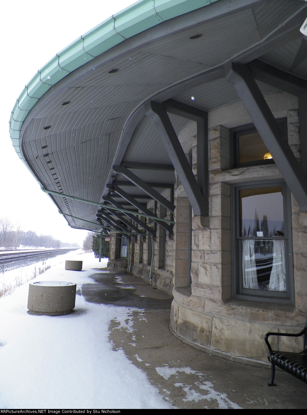 Closer look at some of the architectural detail of the Sandusky depot.