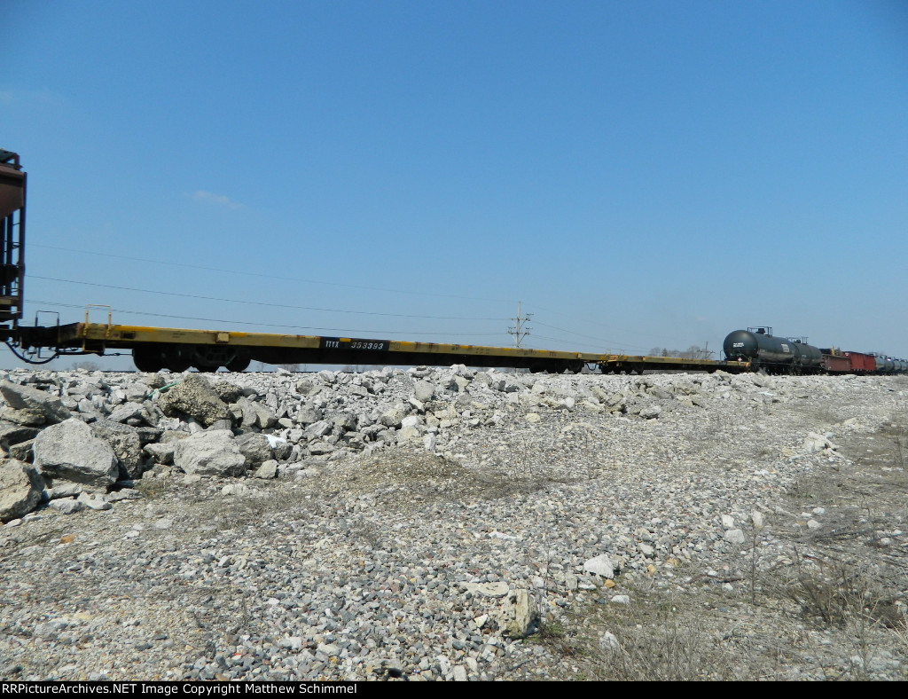 2 89ft Flats Connected By A Drawbar