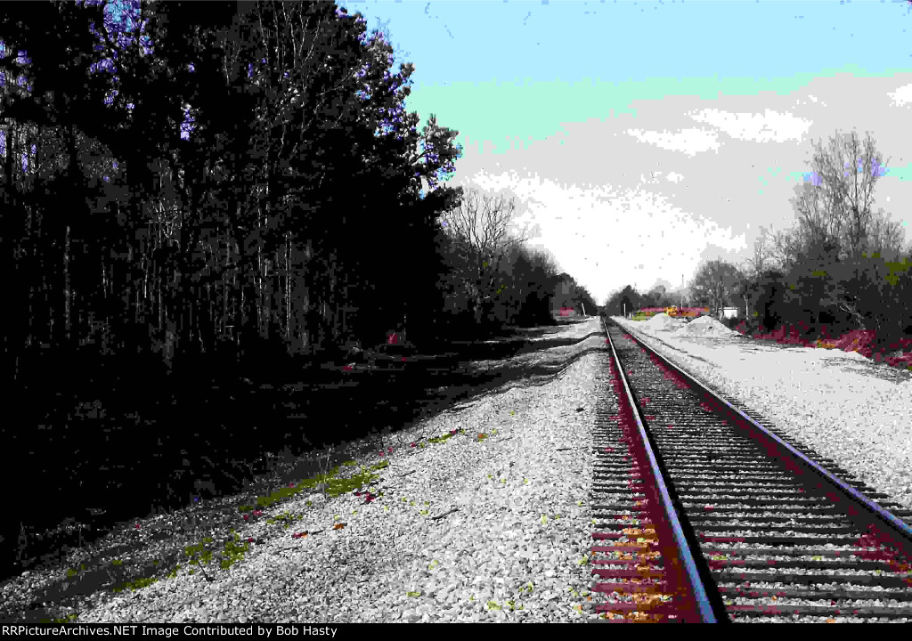 A few months after the wreck, I returned to Stewart, Al. to check out the place. Here is how it looked without a wrecked passenger train in the woods.