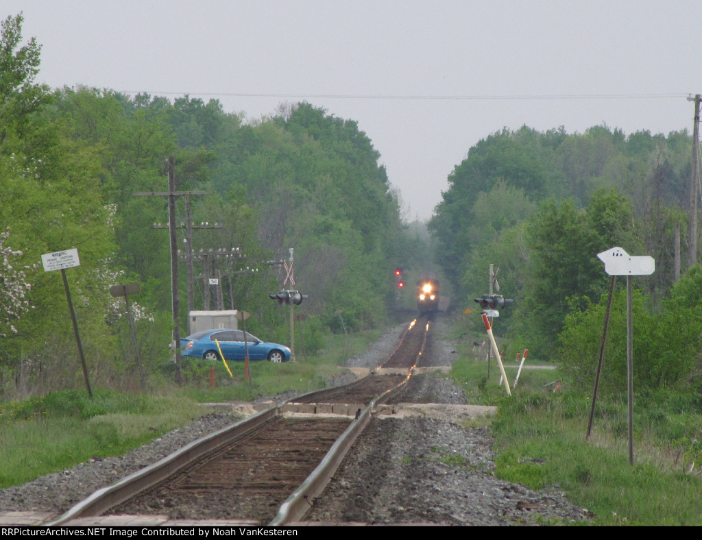 CP 9728 approaches in the distance.
