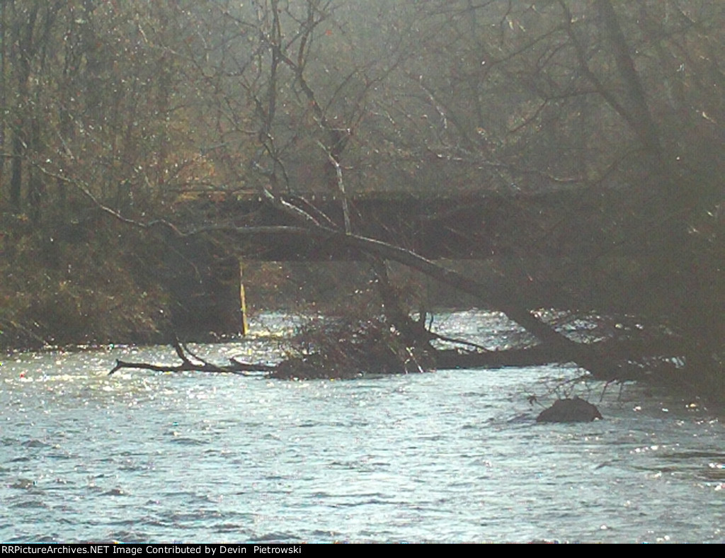 Abandoned Lehigh & Hudson River bridge over the Pequest River