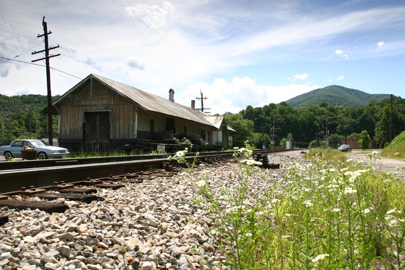 N&W Depot Nestled in the Mountains