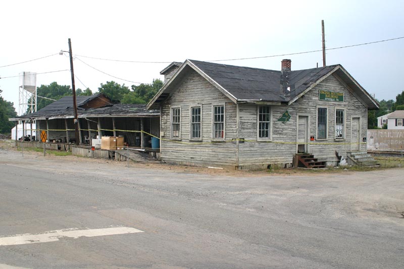 Burned Virginia Southern Depot
