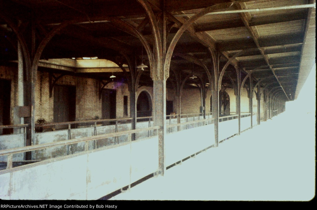 Taken from the remaining platform looking above at the baggage and express area. 