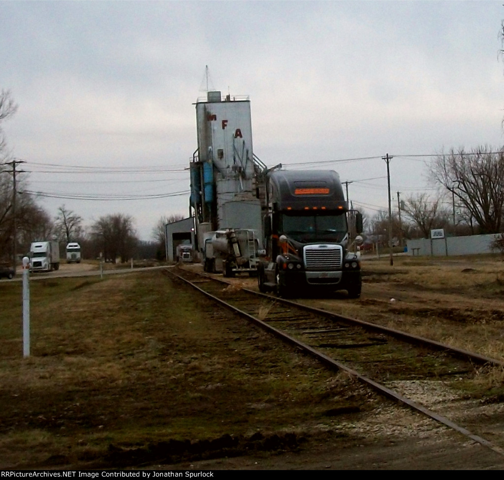Ex-Rock Island track, looking west