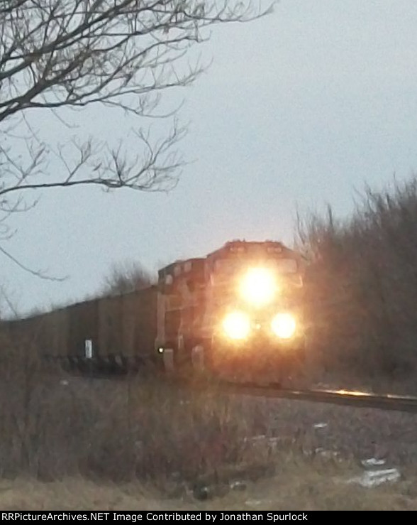 Unk UP westbound, close-up