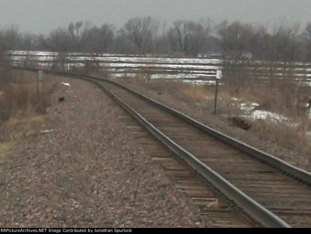 Union Pacific tracks, looking west