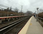 Garden City LIRR Station-looking west toward Floral Park and NYC.