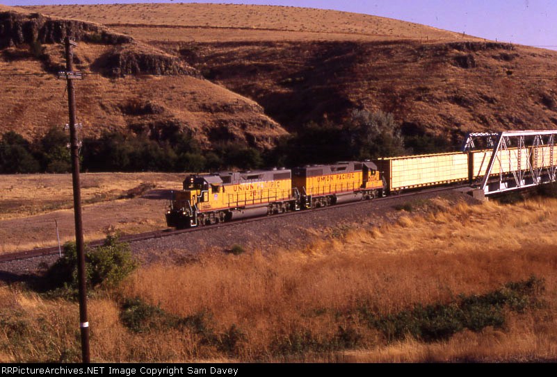 corssing the Umatilla River