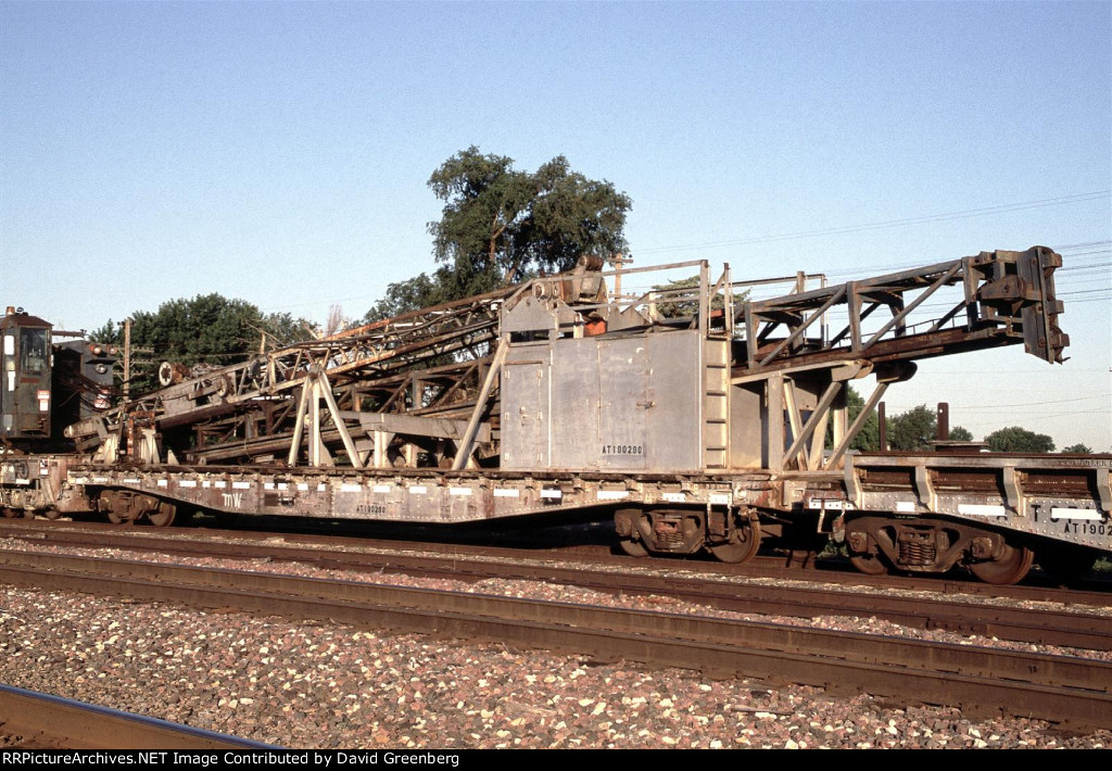 ATSF pile driver boom flat AT190290