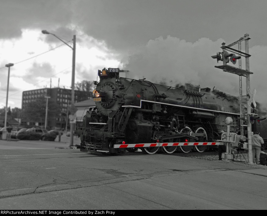 NKP 765 Highballs through Bay Village