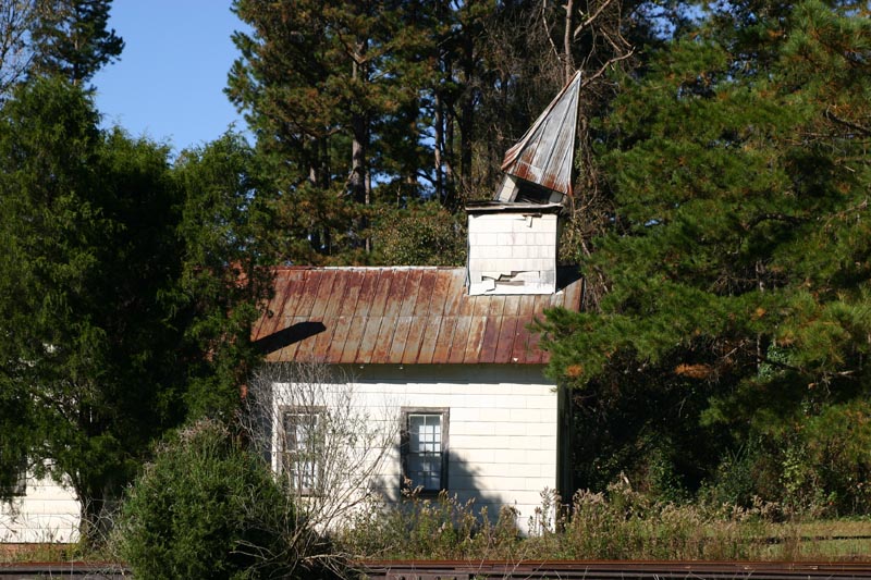 Church Steeple Modified By The Local Termite Colonists