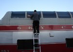 Cleaning the dome glass