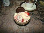 Fresh berries in Zabayonne sauce