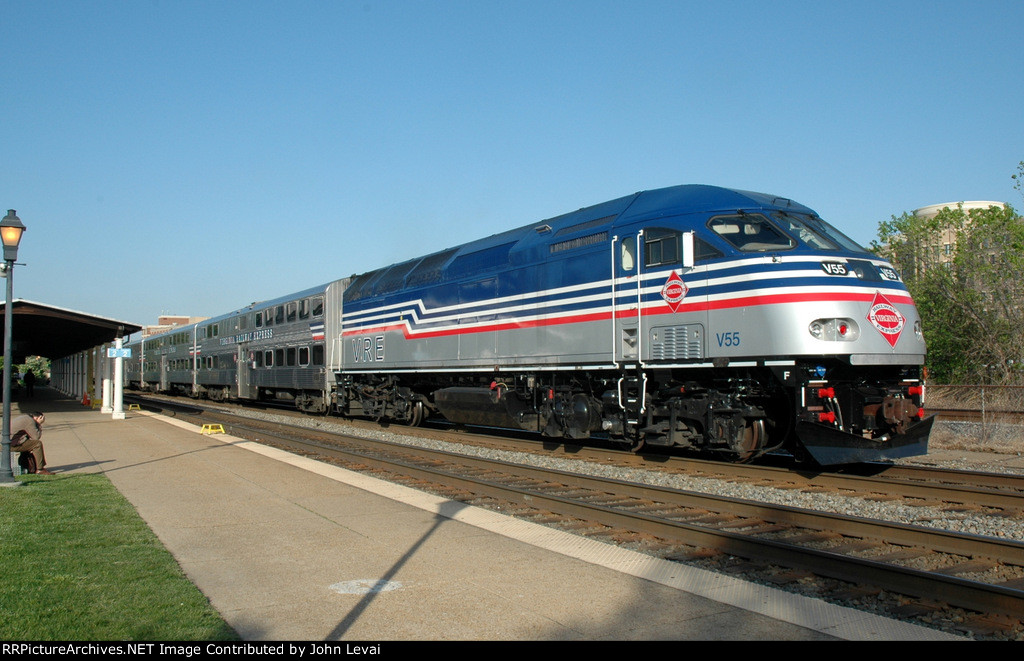 MP36 # 55 is on the rear of the reverse peak express