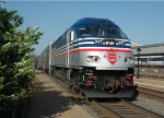 Southbound VRE Train # 331 arrives into Alexandria Union Station