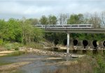 Metro Blue Line Train passing Cameron's Park