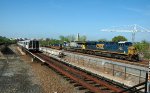  Metro passing CSX freight near Braddock Road