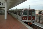 Metro Red Line train at NoMa-Gallaudet Station heading to Glenmont