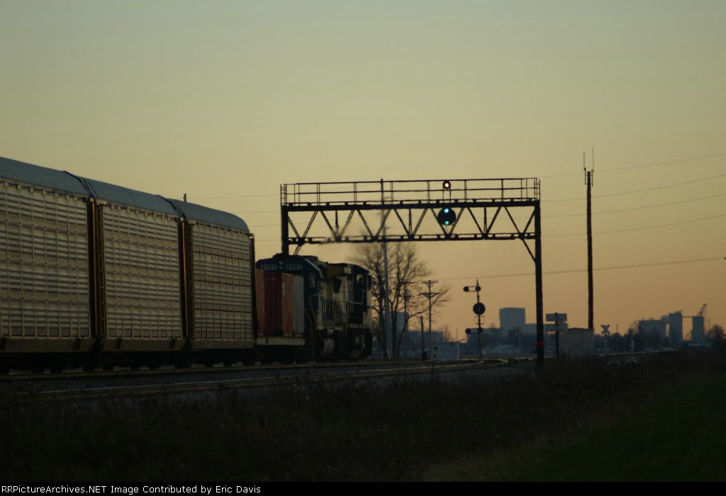 Clear signal at sunset.