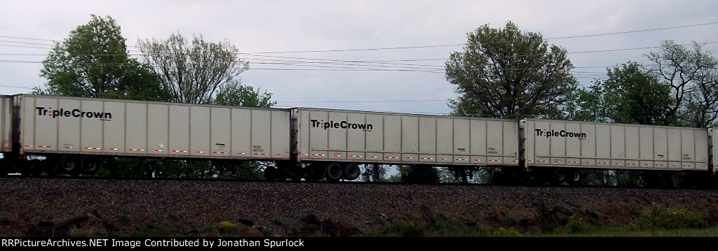 Three of a kind Road Railer/Triple Crown trailers