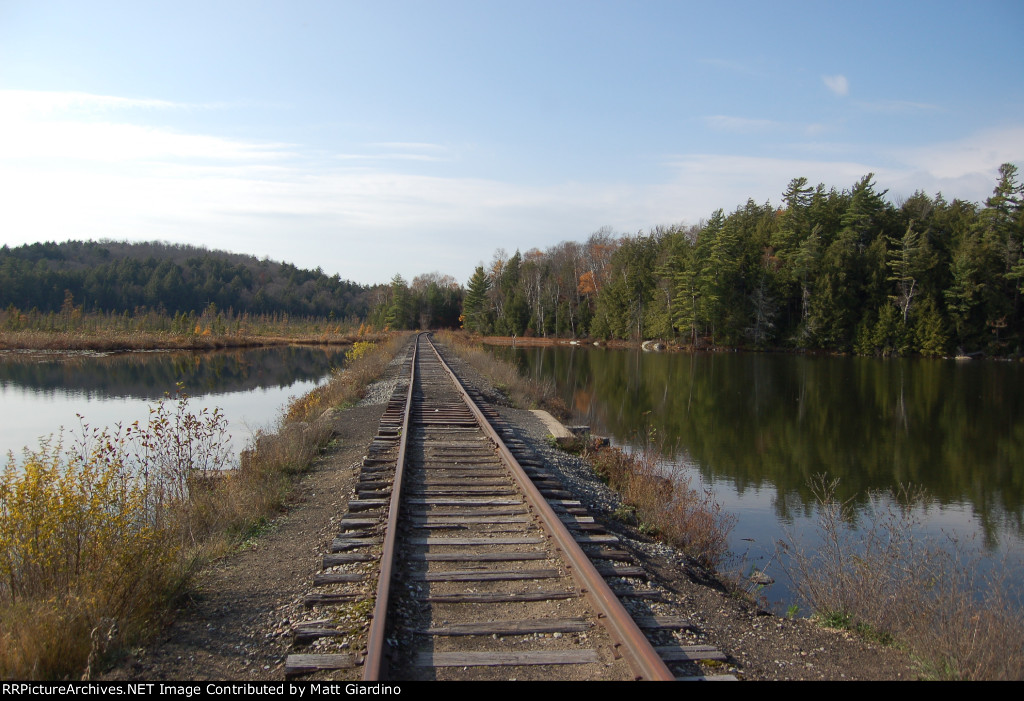 Over the culvert.  Small washout here