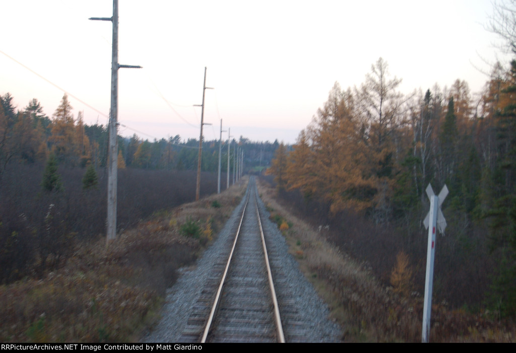 Fading light.  Looking back towards Saranac Lake