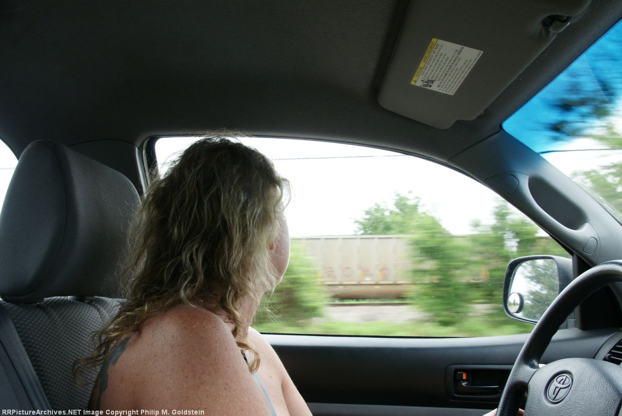 Chase that train! Rural Texas makes it easy: Houston Subdivision maximum speed is 40 mph and the highway is 70! 