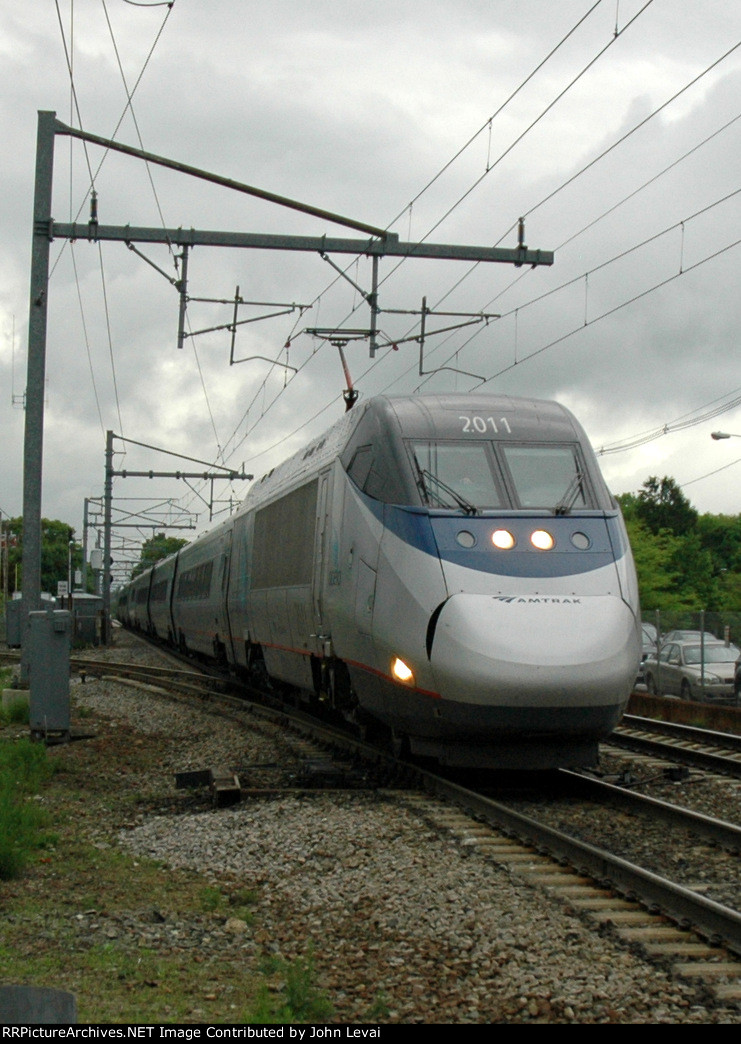 Amtrak Acela Train # 2173 passing through Mansfield